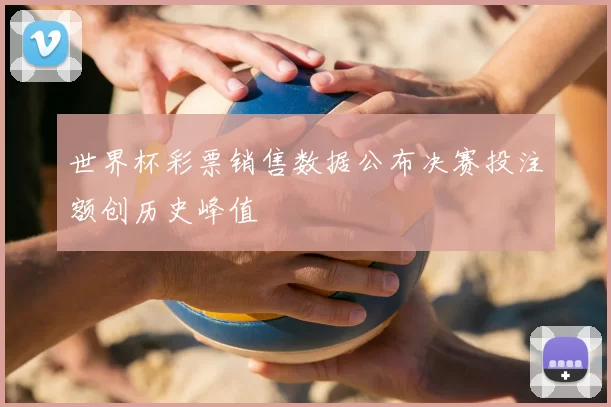 世界杯彩票销售数据公布决赛投注额创历史峰值
